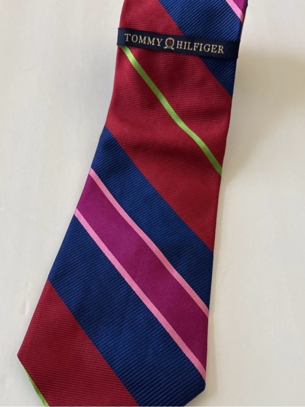 Tommy Hilfiger Striped Silk Men’s Tie NWT